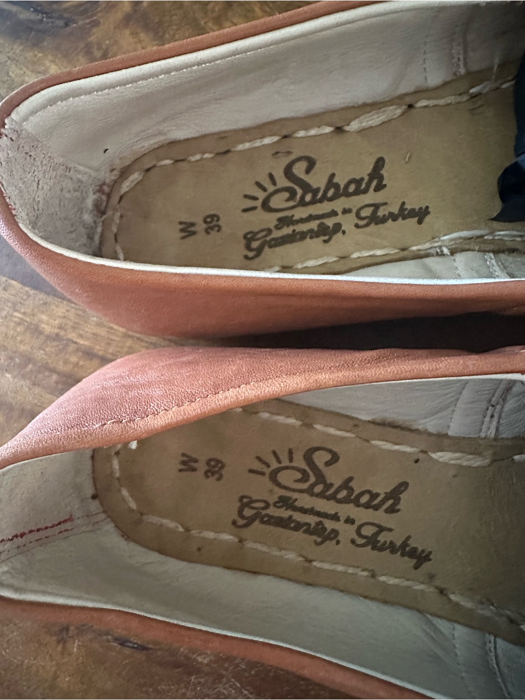 Sabah Sunwashed Brown Leather Slip On Loafer Flats Women’s Size 39 — image 2 of 8